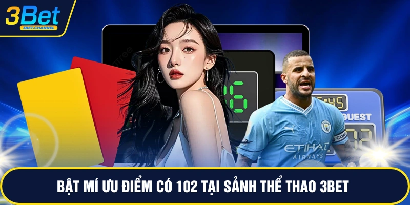 Bật mí ưu điểm có 102 tại sảnh thể thao 3BET